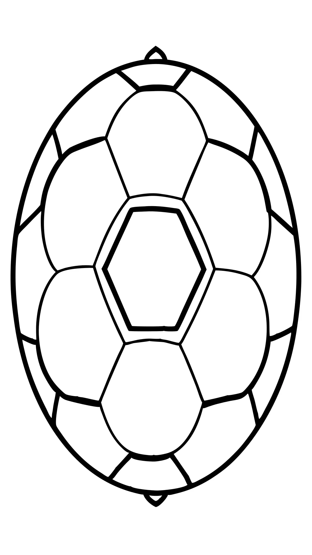 Página para colorear de la pelota de fútbol